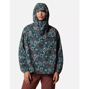 Mountain Hardwear Women's‎ Stryder Anorak Jacket Floral Pattern Size S